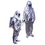 Marine Fire Fighting Equipment / Aluminum Foil Composite Fabric Heat Insulation Fireman Protective Suit