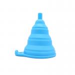 Portable Flexible Silicone Collapsible Kitchen Funnel For Liquid Transfer for sale