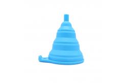 China Portable Flexible Silicone Collapsible Kitchen Funnel For Liquid Transfer supplier