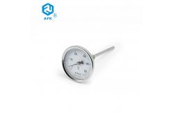 China Back Connection Bimetal Thermometer 500 Degrees Industrial supplier
