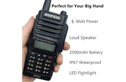 China RoHS Handheld Radio Walkie Talkie UV-9R PLUS VHF UHF Dual Band supplier