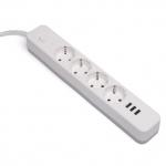 4 outlet Germany Type Extension Socket With On/Off Switch 3USB for sale