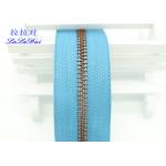 Bright Color Tape 10 Inch Separating Zipper , Long Chain Coil Zipper By The Yard for sale