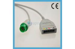 China Schiller One piece 3-lead ECG Cable with leadwires,clip,snap supplier
