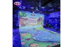 China Joyful Beach Interactive Game L Shaped Projection Screen For Exhibition Halls supplier
