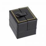 High End Custom Jewelry Packaging Boxes , Ring Storage Box PU Material Durable for sale