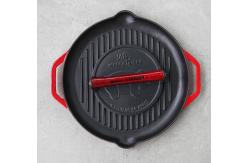 China Enamel Round Cast Iron Grill Pan supplier