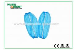 China PE / Plastic Detectable Disposable Arm Sleeves With Metal Ribbon supplier