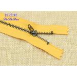 Black Nickel Teeth Close End Jeans Metal Zipper Polyester Tape For Uniform / Shoes / Bags for sale