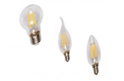 China 6W E27 Dimmable LED Tear Drop Shape Filament 2700K-6500K Glass High Efficiency supplier