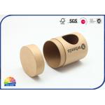 Solid Food Paper Packaging Tube With Lids Windowing Matte Varnishing for sale