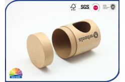 China Solid Food Paper Packaging Tube With Lids Windowing Matte Varnishing supplier