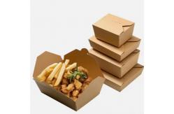 China Leak Proof Kraft Paper Lunch Boxes For Parties Freezer Safe Eco Friendly supplier
