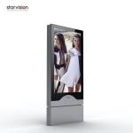 Aluminum Alloy  IP55 Scrolling Poster Display Mupi Light Box Floor Standing for sale