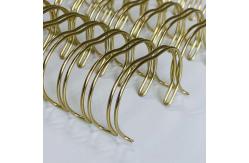 China 2:1 Pitch ID 44mm Metal Twin Loop Binding Wire For Notebook supplier