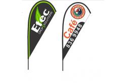 China Advertising Wave Teardrop Beach Flag , 5.6m Custom Printed Teardrop Flags supplier