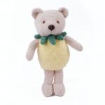100% Polyester Short Plush Cute Plush Dolls Mini Teddy Bear With Short Pile 30 * 20cm for sale