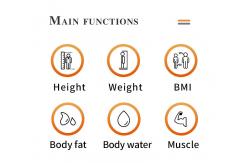 China Touch Screen Height Weight Body Fat Scale Measuring Instruments For Hospital supplier