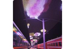 China PVC Material Programmable LED Mesh Screen Building Lights IP67 Waterproof supplier