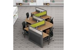 China 4 Seater Office Workstation Desks Thickness 30mm Cubicle Partition supplier