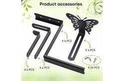 China Adjustable Hanging Window Flower Pot Stand Brackets for Customized Flower Box Hanging supplier