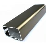 Champagne Electrophoresis Coating Machined Aluminium Profiles Section For Aluminium Sliding Profile Window for sale
