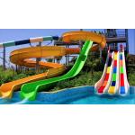 Outdoor Commercial Swimming Pool Design Amusement Water Slide Set for sale
