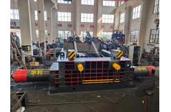 China 70 Tons 500Tons Power Scrap Metal Baler Machine Automatic PLC Control With Remote supplier