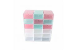 China Folding PP Plastic Collapsible Shoe Box Durable Transparent Thickened Eco Friendly supplier