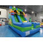 Customized PVC Inflatable Dry Slides SpongeBob Square Pants Inflatable Castle For Kids