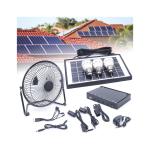 Wholesales Office Home Solar Battery Rechargeable Table Fan DC Table Desk Fans Use Emergency Led Light USB Charge for sale