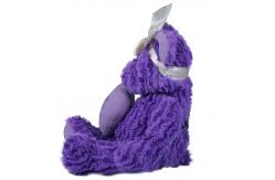 China Purple Animated Plush Christmas Toys With Big Heart High Durability supplier