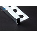 6063 Aluminium Square Edge Tile Trim 8HW Hardness Multifeatured Transition Trim for sale