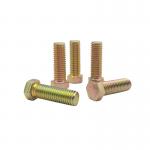 M10*30 Environmental Protection Color Zinc External Hexagon Bolt Electrophoresis Black Hexagon Full Tooth Screw for sale