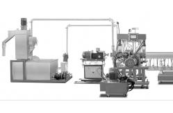China Custom Plastic Pelletizing Recycling Machine LDPE HDPE Film Pelletizing Machine supplier