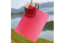 China 8mm Red Polycarbonate Hollow Sheet Lightweight Durable Versatile In Construction supplier
