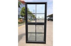 China Black Sash Hung Single Pane Vinyl Windows 58mm Aluminum Alloy supplier