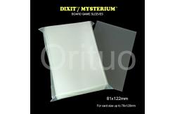 China Matte Dixit Mysterium Card Sleeves Clear Non Glare With Size 81x122mm supplier