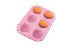 China OEM ODM Pink Nonstick Carbon Steel Bread Pan 5Pcs Cake Baking Pan Set supplier