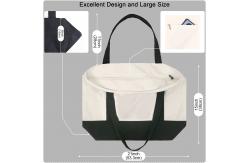 China White Eco Canvas Bags With Clear LGO Beautiful Pictures Simple Style supplier