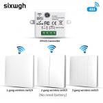 tuya Wireless Remote Control Switch controller and receiver match with tuya module support google alexa voice control for sale
