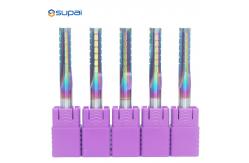 China TCT Carbide 3 Flutes Custom End Mills CNC Milling Cutters Wood Router Bits supplier