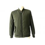 Mens Polyester Bomber Jacket With Zip Pocket And Embroidery Patch TWS14557 for sale