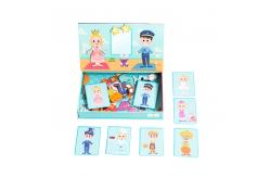 China CMYK Printing Educational Magnetic Jigsaw Puzzle Games Dressing Recognition For Kids supplier