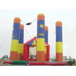 Inflatable Amusement Park With Bungee Trampoline For Parks / Backyard