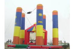 China Inflatable Amusement Park With Bungee Trampoline For Parks / Backyard supplier