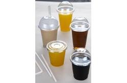 China 24oz Pet Beverage Disposable Drinking Cup Plastic Cups With Lids Recyclable supplier