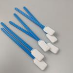 125mm Flat Paddle Head Polyester Swabs For Inkjet Printer Cleaning for sale