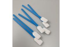 China 125mm Flat Paddle Head Polyester Swabs For Inkjet Printer Cleaning supplier