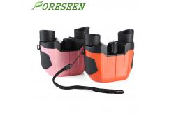 China Super Safe Silver Powerful Mini Binoculars , Compact Childrens Binoculars 8x Magification supplier